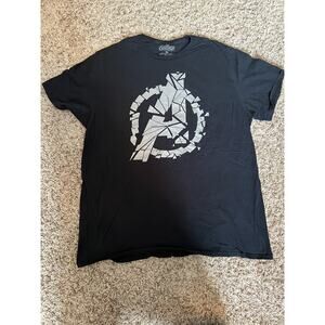 Marvel Avengers Assemble Black Athletic T-shirt Extra Large XL Crew Neck Shirt